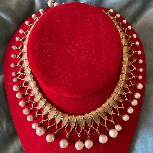 50'60's Crown Trifari 大きなパールの樹 ヴィンテージ フロ Trifari | Jewelry | Vintage 95s60s Crown Trifari Egyptian